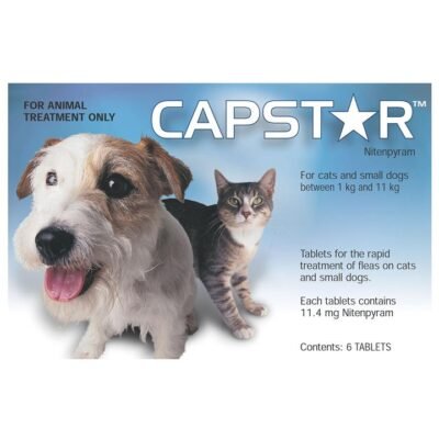Capstar Flea Control Tablets And Small Dogs 0.5-11kg 6 Tablet