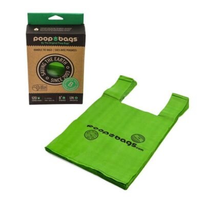 Poop Bags Handle Tie 120 Count Recycled  1 Pack
