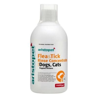 Aristopet Flea & Tick Rinse Concentrate For Dogs, Cats, Puppies & Kittens  500 Ml