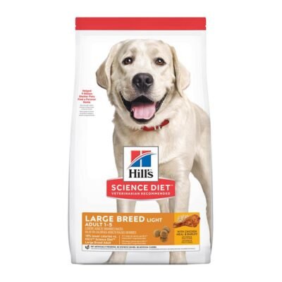Hill's Science Diet Light Large Breed Adult 1-5 With Chicken Meal & Barley Dry Dog Food 12 Kg