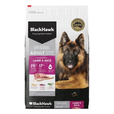Black Hawk Original Adult Lamb & Rice Dry Dog Food  20 Kg