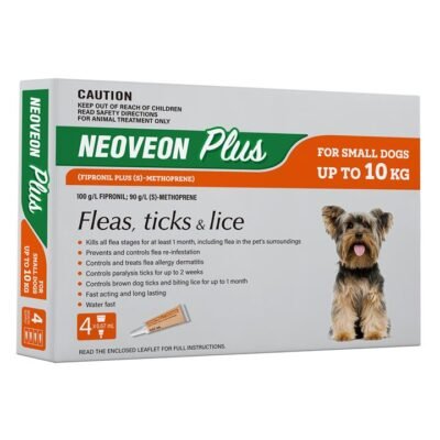 Neoveon Plus Flea And Tick For Small Dogs Upto 10kg Orange 12 Pack