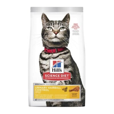 Hill's Science Diet Urinary Hairball Control Adult Chicken Recipe Dry Cat Food  1.58 Kg