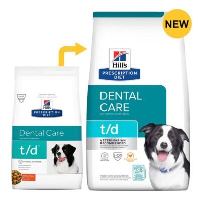 Hill's Prescription Diet T/D Dental Care Chicken Flavour Dry Dog Food  2.25 Kg