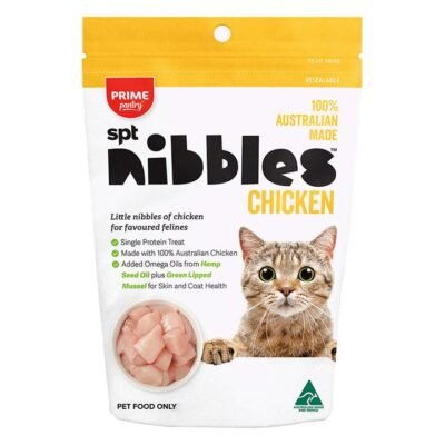 Prime Pantry Nibbles Spt Single Protein Chicken Treats For Cats 40 Gm  3 Pack