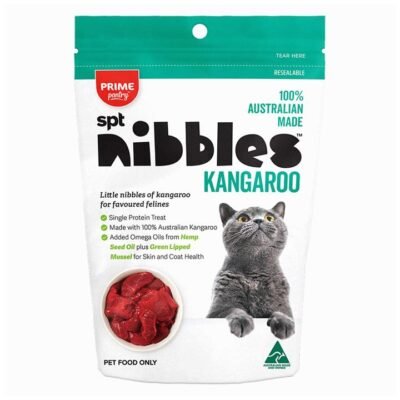 Prime Pantry Nibbles Spt Single Protein Kangaroo Treats For Cats 40 Gm  2 Pack