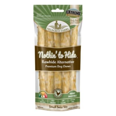 Nothin To Hide Small Twist Stix Chicken 10 Sticks 1 Pack