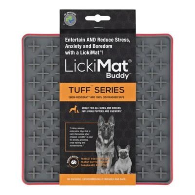 Lickimat Tuff Buddy Dog Red 1 Pack