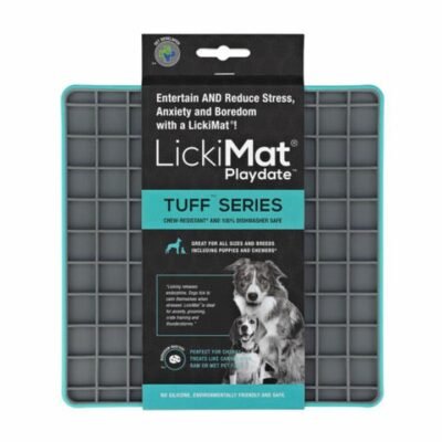 Lickimat Tuff Playdate Dog Turquoise 1 Pack
