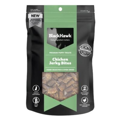 Black Hawk Chicken Jerky Bites Puppy Treats  300 Gm
