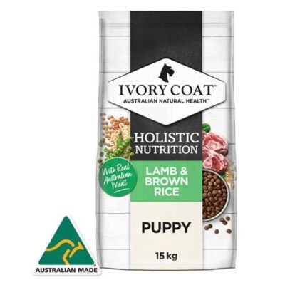 Ivory Coat Holistic Nutrition Puppy Dry Food Lamb And Brown Rice  15 Kg
