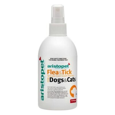 Aristopet Flea & Tick Spray Plus Insect Growth Regulator Igr For Dogs & Cats  250 Ml