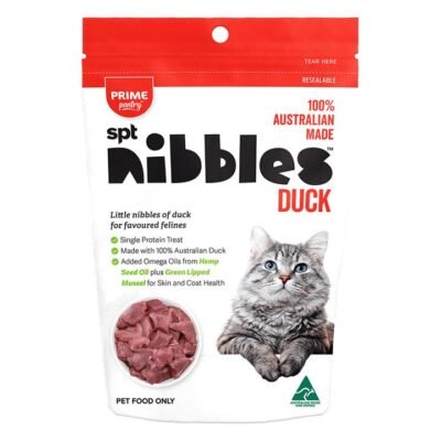 Prime Pantry Nibbles Spt Single Protein Duck Treats For Cats 40 Gm  2 Pack