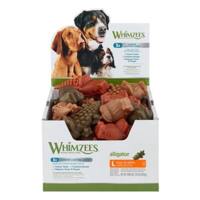 Whimzees Alligators Bulk Box Large 30 Chews