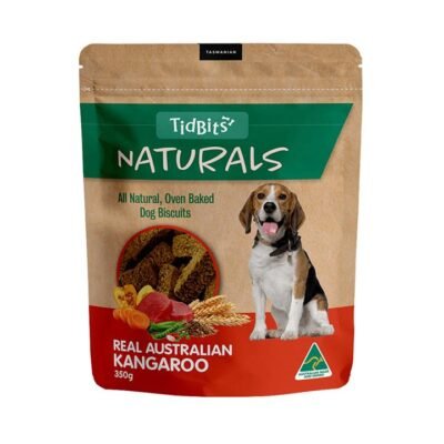 Tidbits Naturals Kangaroo Biscuit Treats For Dogs  350 Gm