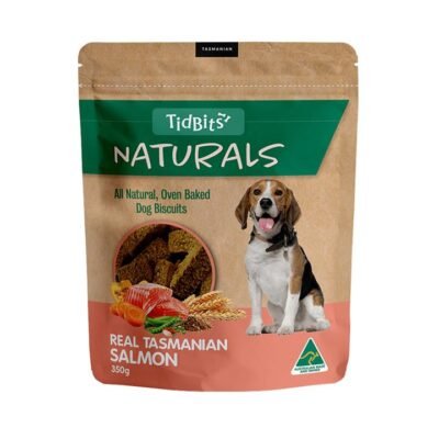 Tidbits Naturals Salmon Biscuit Treats For Dogs  350 Gm
