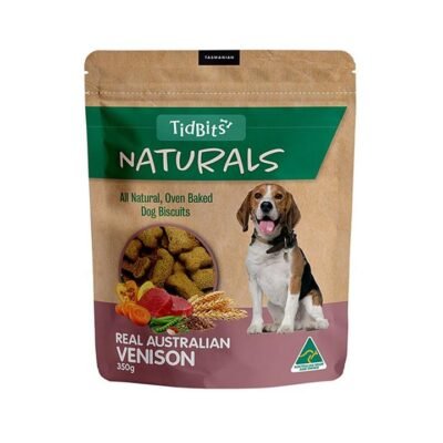 Tidbits Naturals Venison Biscuit Treats For Dogs 350 Gm