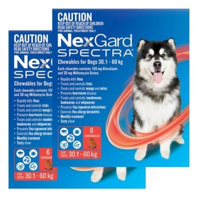 Nexgard Spectra Extra Large Dogs 30.1 - 60kg Red 12 Pack