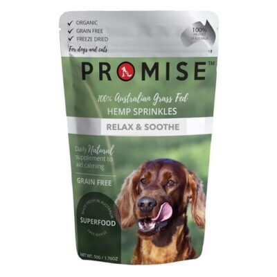 Promise Relax & Soothe Grain Free Beef Liver Hemp Sprinkles Treats For Dogs And Cats 50gm 1 Pack