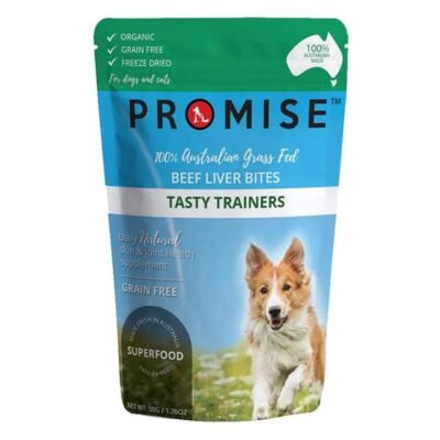 Promise Tasty Trainers Grain Free Beef Liver Bites Treats For Dogs And Cats 50gm 1 Pack