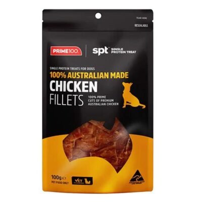 Prime100 Spt Single Protein Chicken Fillets Treats For Dogs 100gm 1 Pack