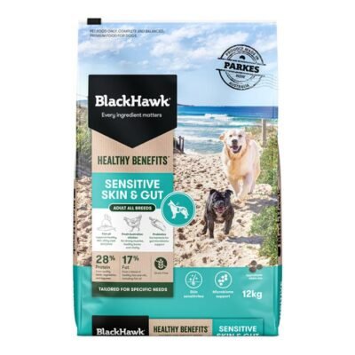 Black Hawk Healthy Benefits Sensitive Skin & Gut Adult Dry Dog Food  12 Kg