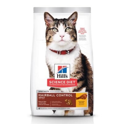Hill's Science Diet Hairball Control Adult Chicken Recipe Dry Cat Food 7.03 Kg