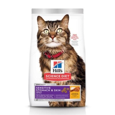 Hill's Science Diet Sensitive Stomach & Skin Adult Chicken & Rice Recipe Dry Cat Food  7.03 Kg