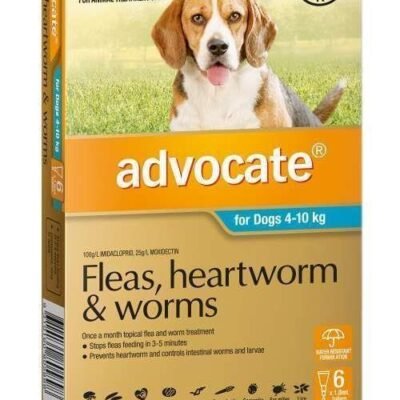 Advocate Spot-On Flea & Worm Control for Dogs 4-10kg - 6-pack