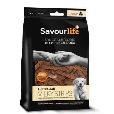 SavourLife Australian Milky Strips for Puppies and Adult Dogs - 150g