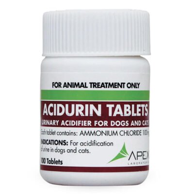 Acidurin Tablets Urinary Acidifier For Dogs And Cats 100 Tablets