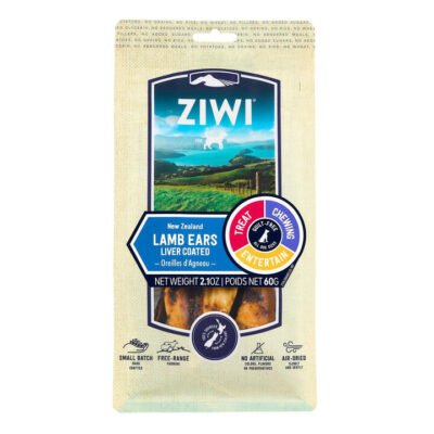 Ziwi Peak Liver Coated Lamb Ears Oral Health Dog Chews 60 Gm