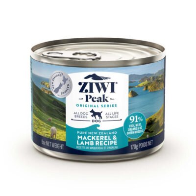 Ziwi Peak Dog Wet Mackerel & Lamb Recipe 170 Gms 12 Cans