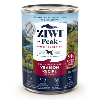 Ziwi Peak Dog Wet Venison Recipe 390 Gms 12 Cans