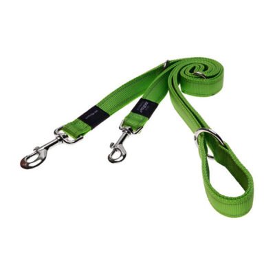 Beau Pets Adjustable Cotton Webbing Lead Green 25 Mm X 180cm