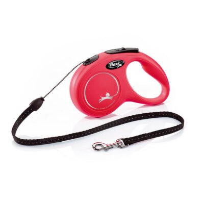 Flexi - Retractable Cord Lead - Red 5 M - Medium