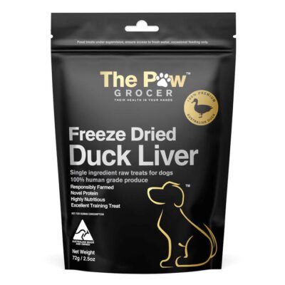 The Paw Grocer Freeze Dried Duck Liver For Dogs  72 Gm