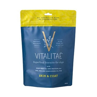 Vitalitae Skin & Coat Superfood Biscuits For Dogs  350 Gm
