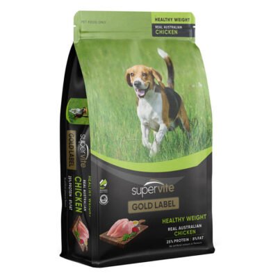 Supervite Gold Label Healthy Weight Real Australian Chicken Dry Dog Food 7.5 Kg