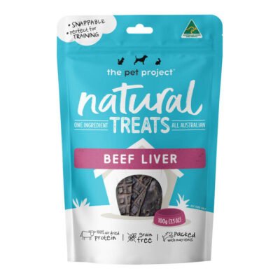 The Pet Project Natural Dog Treats Beef Liver  100 Gm