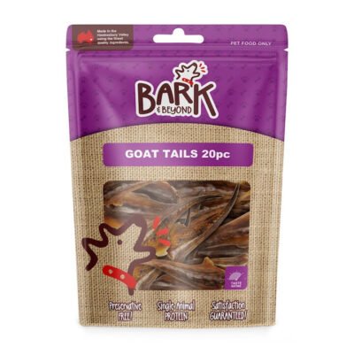 Bark & Beyond Goat Tails Dog Treats  20 Piece