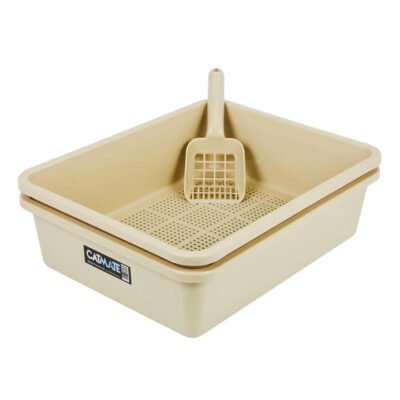 Catmate Litter Tray + Scoop Beige 1 Pack